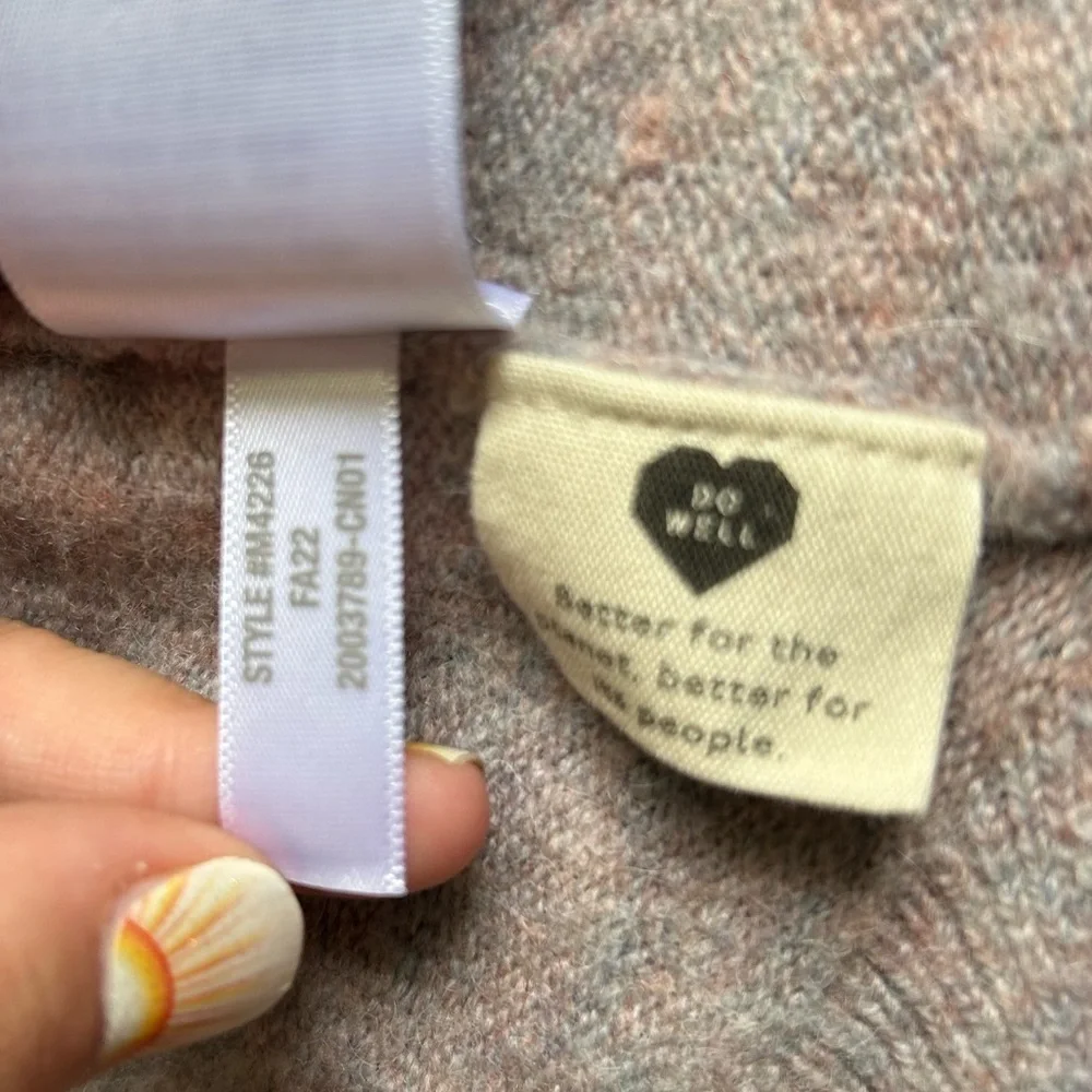 Madewell Merino Wool/Alpaca blend cozy walker cardigan with two pockets size XS
